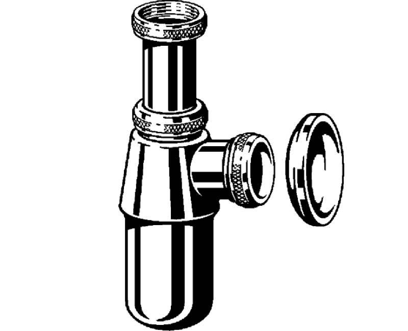 VIEGA Izlietnes sifons/glāze bez notec. 1 1/4x32 106164
