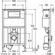 VIEGA Rāmis WC Montāžas modulis 718336 VIEGA Rāmis WC Montāžas modulis 718336