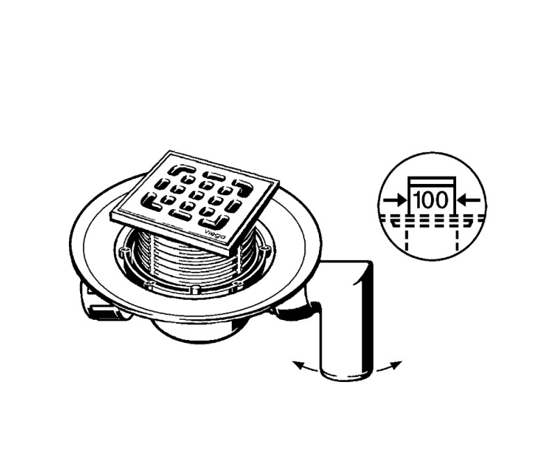 VIEGA Advantix Трап для ванной комнаты DN50, 557126