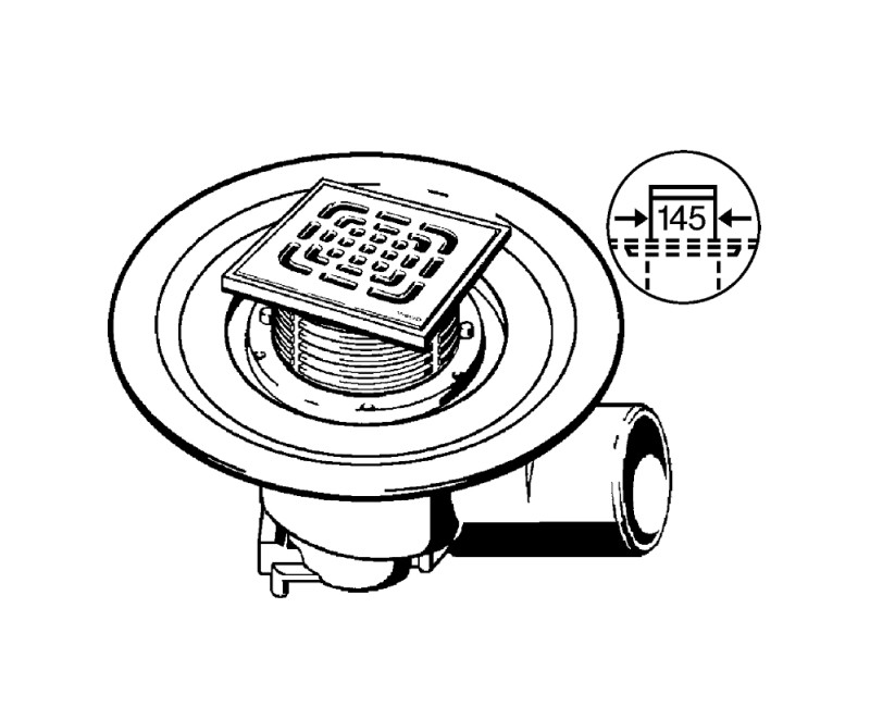 VIEGA Advantix grīdas traps, horizontāls 100, 557171