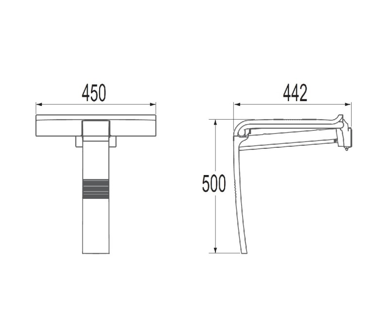 Roth Vinata Arsis Сиденье для душевых кабин, белый