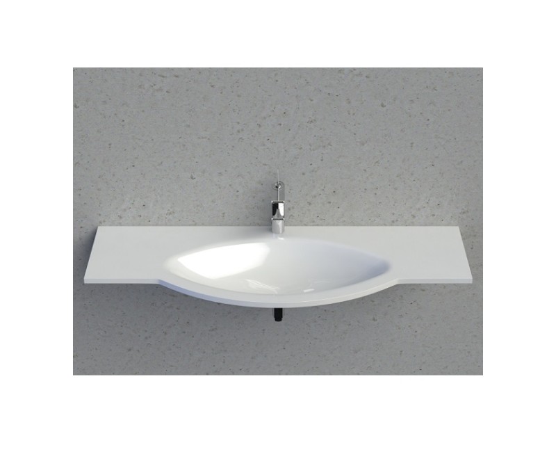 Vispool Раковина L-1300 130x52 см, белая