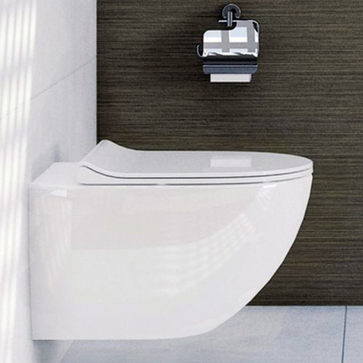 Vitra Sento Rim-ex Piekaramais WC ar SC vāku, 7748/120-003