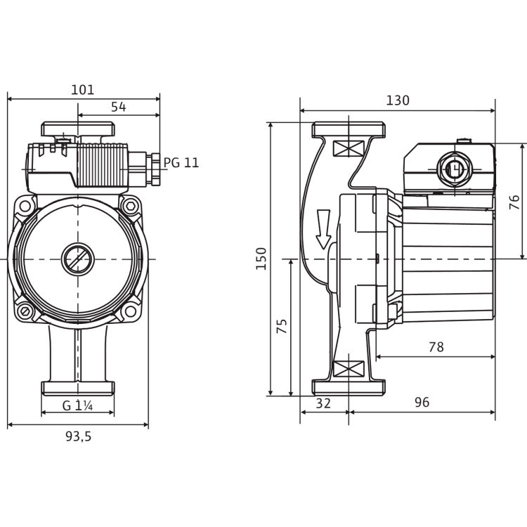 WILO Циркуляционный насос Star-Z 20/4 11/4' 150, 4081193 WILO Циркуляционный насос Star-Z 20/4 11/4' 150, 4081193