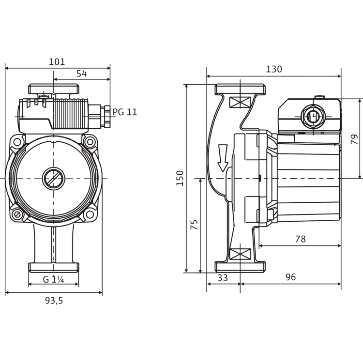 WILO Циркуляционный насос Star-Z 20/5-3 11/4' 150, 4081198 WILO Циркуляционный насос Star-Z 20/5-3 11/4' 150, 4081198