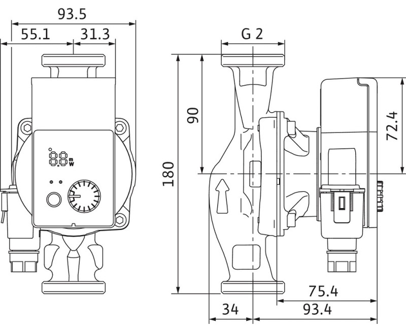 WILO Циркуляционный насос Yonos Pico 30/1-4 180, 4248088
