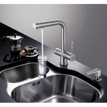 Blue Water Zara Inox Смеситель для кухни с подключением фильтра