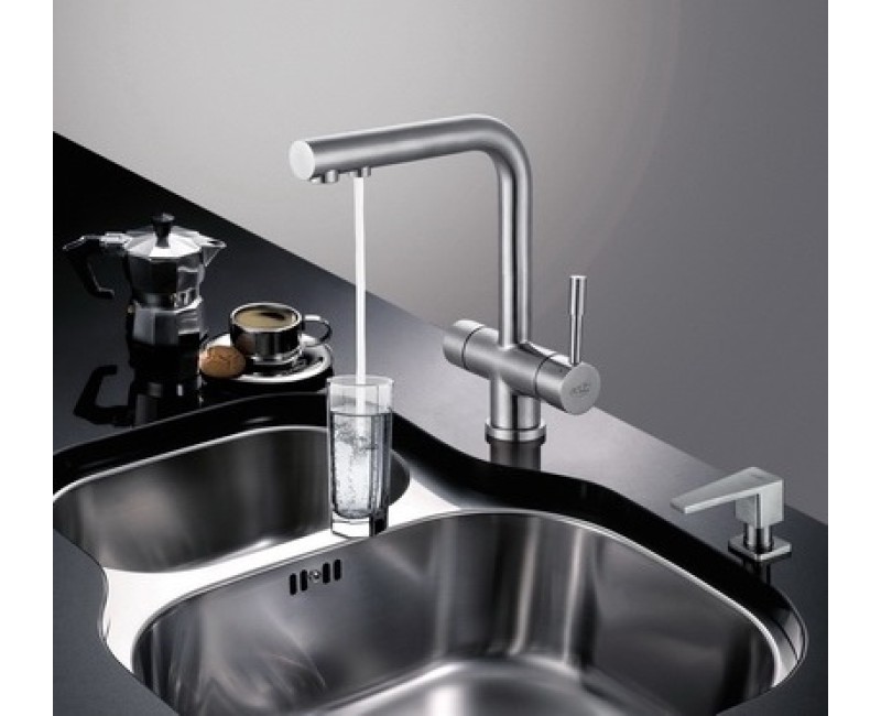 BLUE WATER ZARA INOX Virtuves jaucējkrāns filtrētam ūdenim