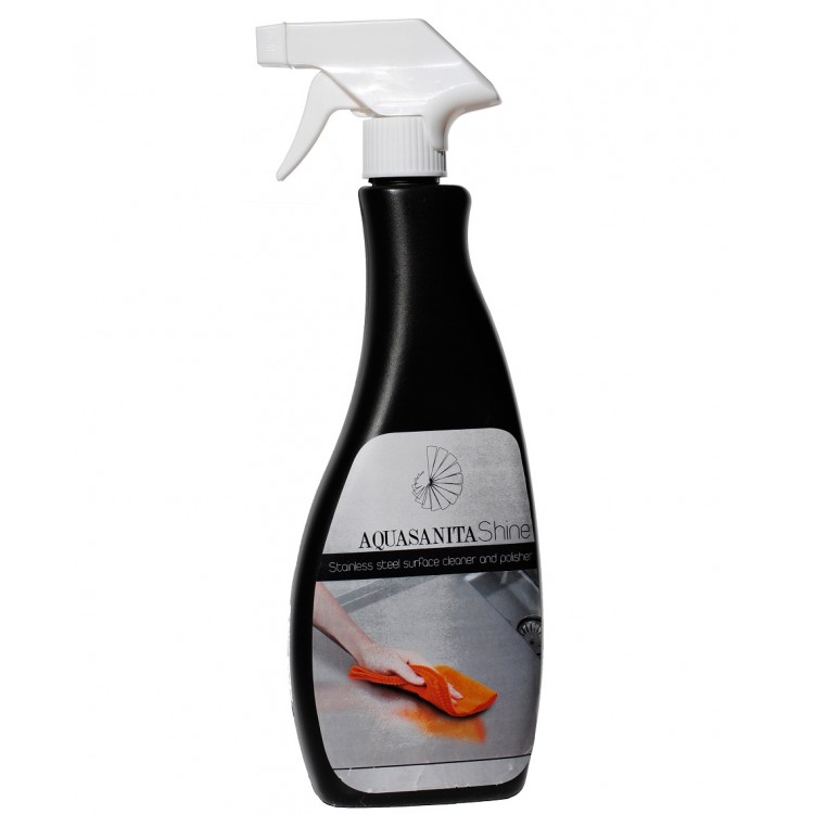 AQUASANITA Shine tīrīšanas līdzeklis ner.tērauda izlietnēm 500ml AQUASANITA Shine tīrīšanas līdzeklis ner.tērauda izlietnēm 500ml