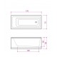 Balteco Vanna Forma 17 170x75 cm Balteco Vanna Forma 17 170x75 cm