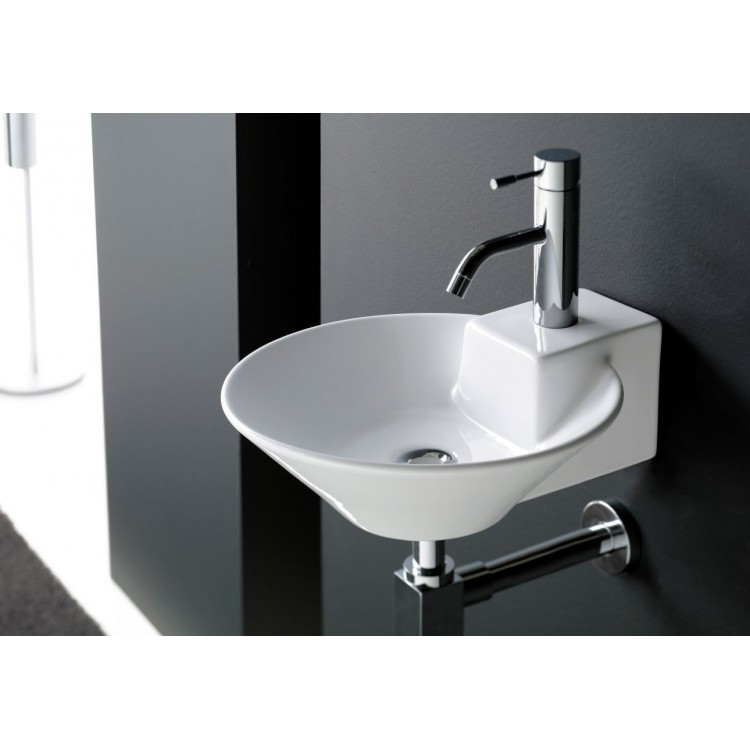 Bathco Vannas istabas izlietne Biarritz 38x44cm, uzliekamā 0009B Bathco Vannas istabas izlietne Biarritz 38x44cm, uzliekamā 0009B