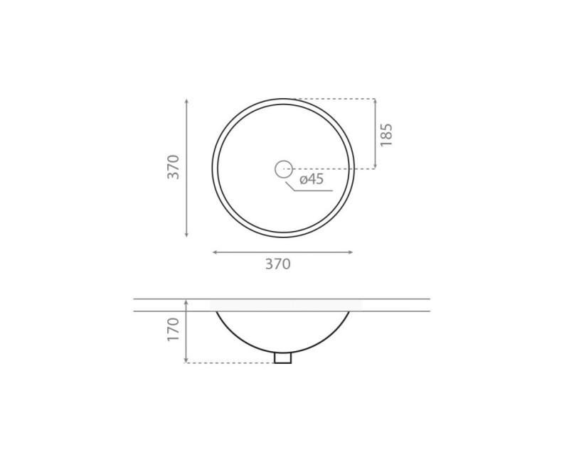 Bathco Раковина Cerdena 37x37сm, встраиваемая 0052