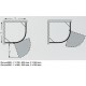 Roth Roltechnik Pusapaļa dušas kabīne DENVER 900x900mm Roth Roltechnik Pusapaļa dušas kabīne DENVER 900x900mm