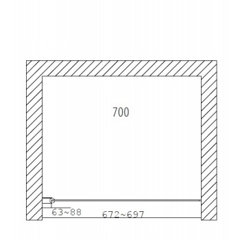Duschy Door Дшуевая дверь 70 см, 5233-70