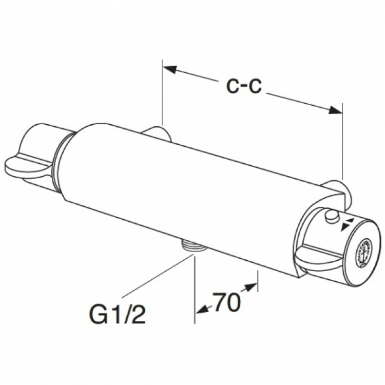 Gustavsberg Dušas termostata j-krāns+ duša GB41215604/41103250 Gustavsberg Dušas termostata j-krāns+ duša GB41215604/41103250