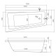 Roltechnik Ванна EVA SIDE 150x80 cm