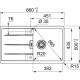 FRANKE Virtuves izlietne CENTRO 86x50 cm,CNG 611-86, steingrau FRANKE Virtuves izlietne CENTRO 86x50 cm,CNG 611-86, steingrau