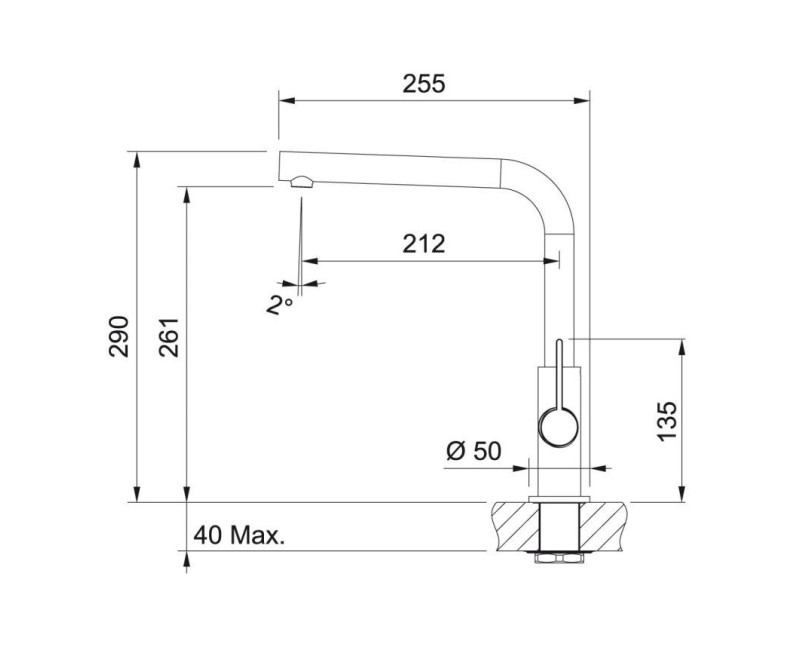 FRANKE Кухонный смеситель NEPTUNE-EVO, 115.0373.930