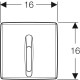 Geberit HyBasic Pisuāra elektroniska poga, 230V 115.817.46.5 Geberit HyBasic Pisuāra elektroniska poga, 230V 115.817.46.5