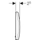 Geberit HyBasic Pisuāra elektroniska poga, 9V 115.818.46.5 Geberit HyBasic Pisuāra elektroniska poga, 9V 115.818.46.5