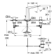 Grohe Allure Brilliant 3-daļ. Izlietnes jaucējkrāns 20344 000 Grohe Allure Brilliant 3-daļ. Izlietnes jaucējkrāns 20344 000