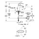 Grohe Eurosmart Смеситель для умывальника, 23322001 Grohe Eurosmart Смеситель для умывальника, 23322001