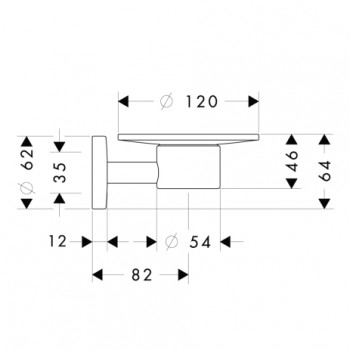 Hansgrohe Logis Мыльница, шлиф.никель 40515820