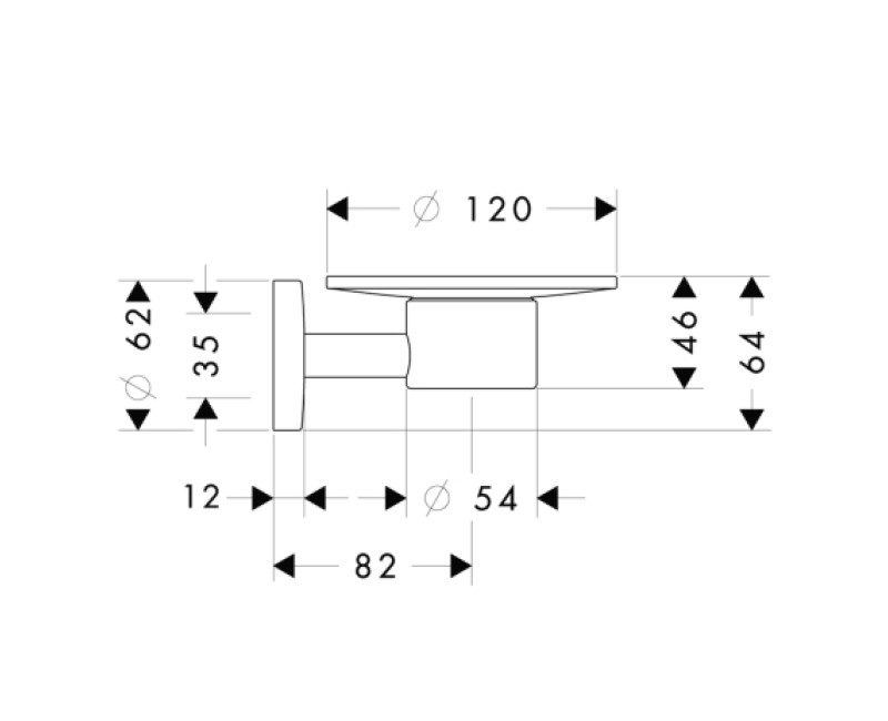 Hansgrohe Logis Мыльница, шлиф.никель 40515820