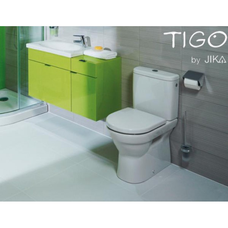 JIKA Tigo WC ar cietu vāku, horizont. izvads JIKA Tigo WC ar cietu vāku, horizont. izvads
