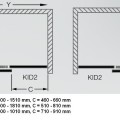 Roth Душевые двери раздвижные KID2 1500 mm