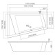 Roltechnik Vanna KUBIC ASYMMETRIC 170x110 cm Roltechnik Vanna KUBIC ASYMMETRIC 170x110 cm