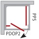 RAVAK Душевые двери PIVOT PDOP2 100 cm, белый RAVAK Душевые двери PIVOT PDOP2 100 cm, белый