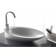 Bathco Vannas istabas izlietne Pure 62x37cm, uzliekamā 4020 Bathco Vannas istabas izlietne Pure 62x37cm, uzliekamā 4020