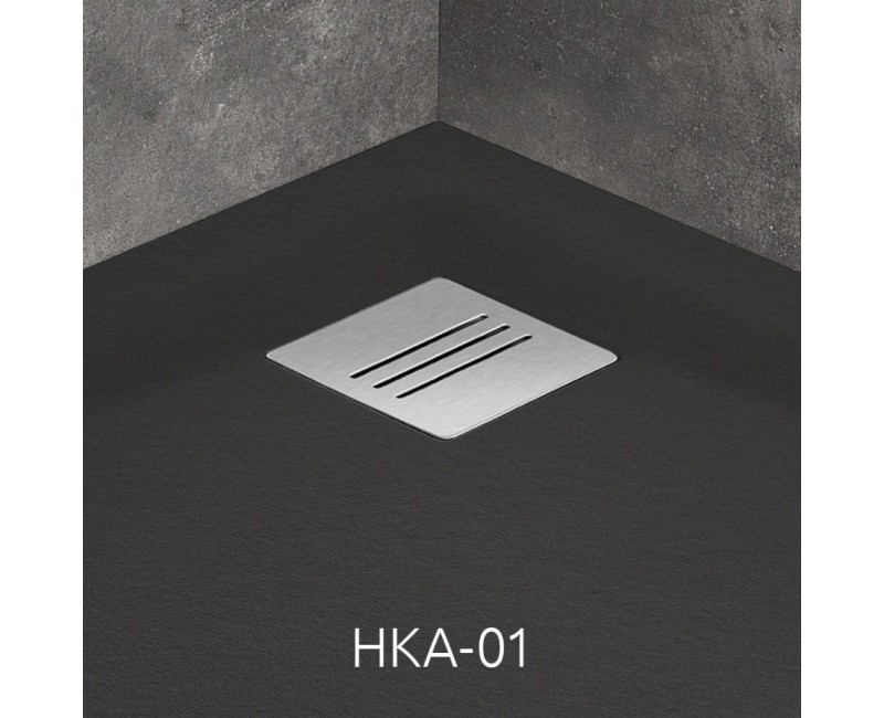 Radaway Dušas paliktnis pusapaļš KYNTOS A 100x100cm, melns