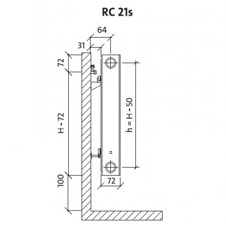 PURMO RAMO Compact radiators 21-500x2300 PURMO RAMO Compact radiators 21-500x2300