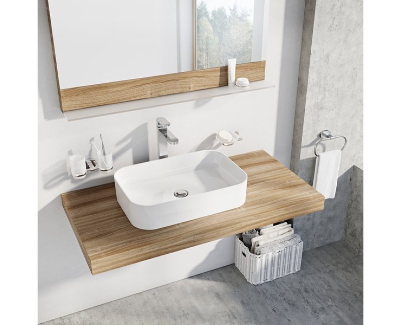 Ravak Ceramic 550 R Slim Vannas istabas izlietne 55x37cm, uzliek