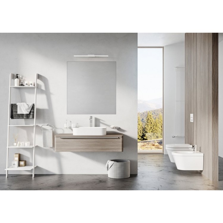 Ravak Ceramic 550 R Slim Vannas istabas izlietne 55x37cm, uzliek Ravak Ceramic 550 R Slim Vannas istabas izlietne 55x37cm, uzliek
