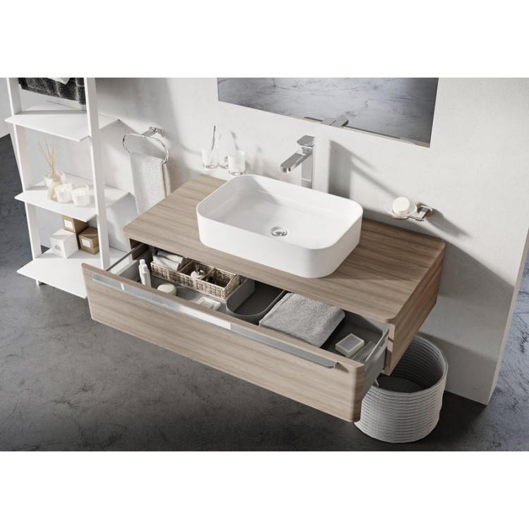 Ravak Ceramic 550 R Slim Vannas istabas izlietne 55x37cm, uzliek Ravak Ceramic 550 R Slim Vannas istabas izlietne 55x37cm, uzliek