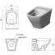 Ravak Classic RimOff Piekaramais WC pods, balts X01671 Ravak Classic RimOff Piekaramais WC pods, balts X01671
