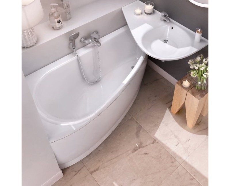 RAVAK Stūra vanna Avocado L 160x75