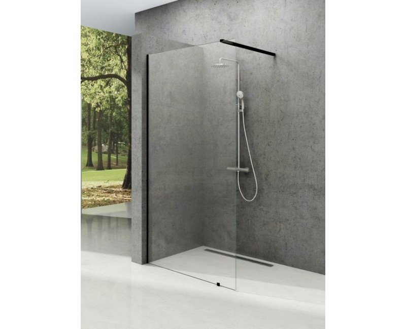 RAVAK Dušas siena Walk In Wall Black 70x200cm, GW9W10300Z1
