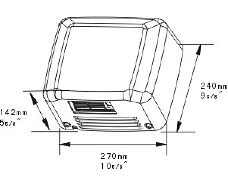Faneco Сушилка для рук 2500W ZONDA D2500SDB