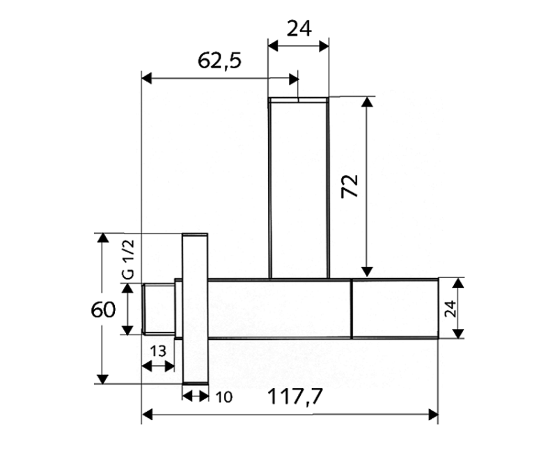 SCHELL Quad Кран угловой 1/2 x 3/8(10)н-н, 053620699