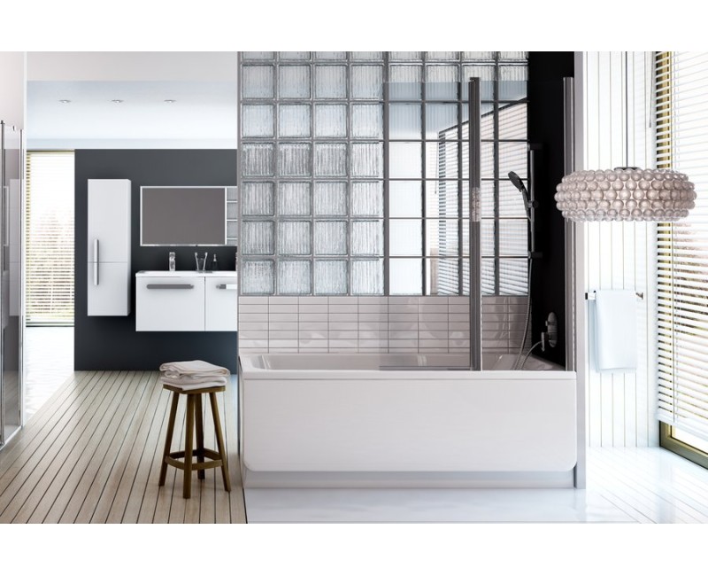 RAVAK Chrome Vannu sieniņa CVS2-100, balts