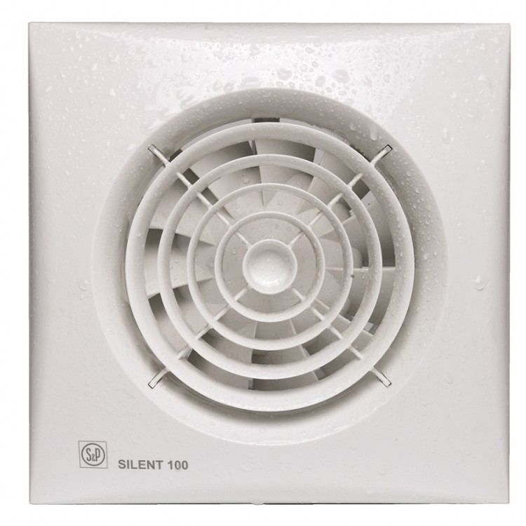 S&P Ventilators Silent 100CRZ, reg.laika aizture, 0201206 S&P Ventilators Silent 100CRZ, reg.laika aizture, 0201206