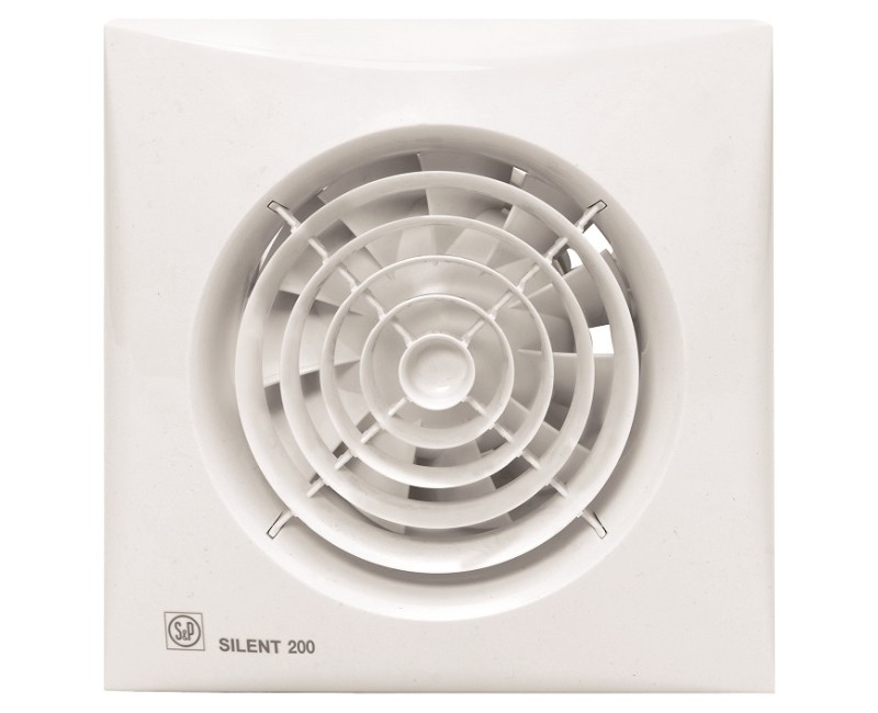 S&P Ventilators Silent 200CHZ, mitruma sensors, 0201234