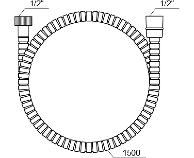 Ravak Шланг для душа, L=1500, 911.00
