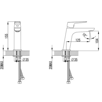 RAVAK Classic CL 012.00 Izlietnes maisītājs X070080