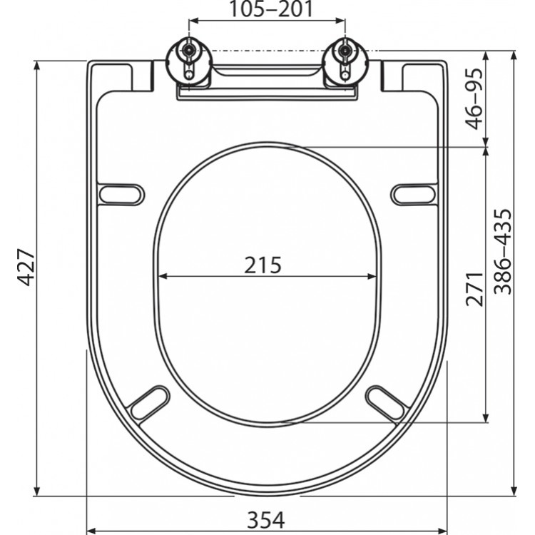 Ravak Uni Chrome 02A WC Soft Close poda vāks, X01549 Ravak Uni Chrome 02A WC Soft Close poda vāks, X01549