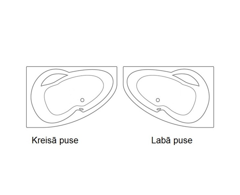 Roltechnik Vanna HARMONIA 160x95 cm